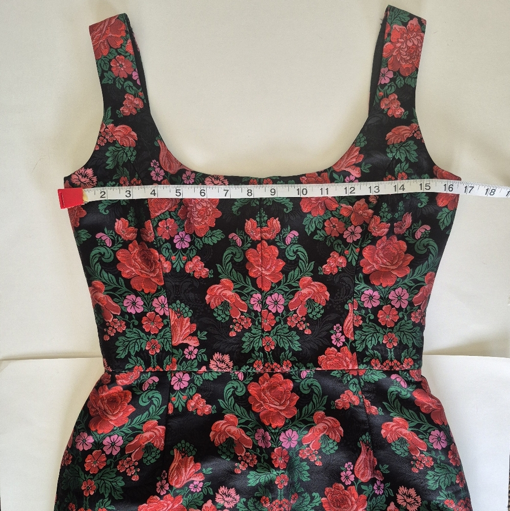 Dolce & Gabbana Dress Silk Blend Black Floral Mini ITALY Size 42 (M) - Picture 9 of 11